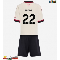 Camisa de Futebol Liverpool Hugo Ekitike #22 Equipamento Secundário Infantil 2025-26 Manga Curta (+ Calças curtas)